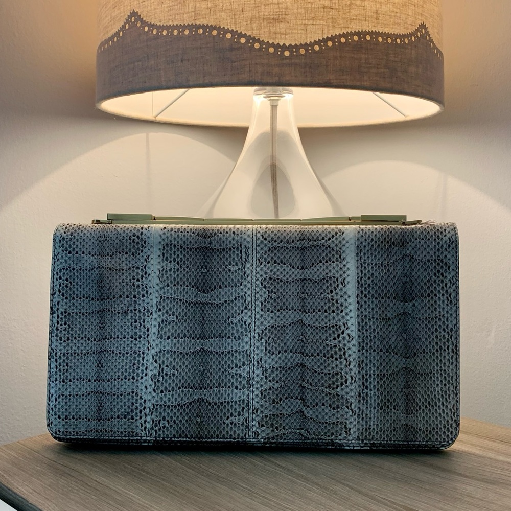 Marni Cache Oversized Snakeskin Clutch Bag - Picture 6 of 15